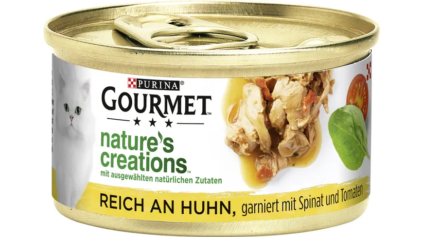 PURINA GOURMET Nature's Creations reich an Huhn 85 g