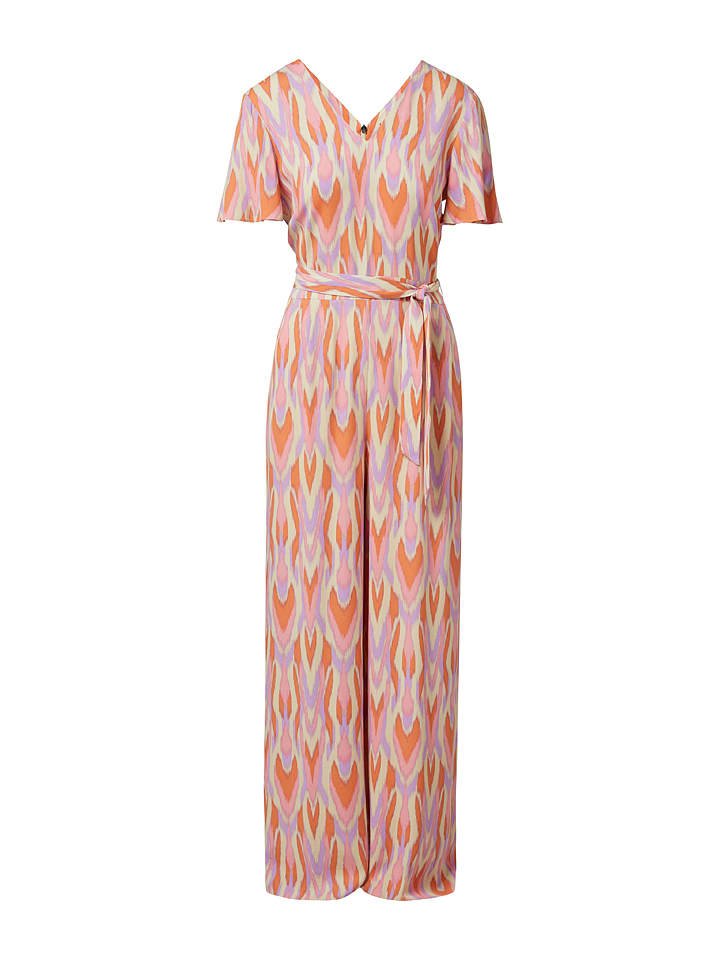 comma Jumpsuit in Lila/ Orange günstig kaufen
