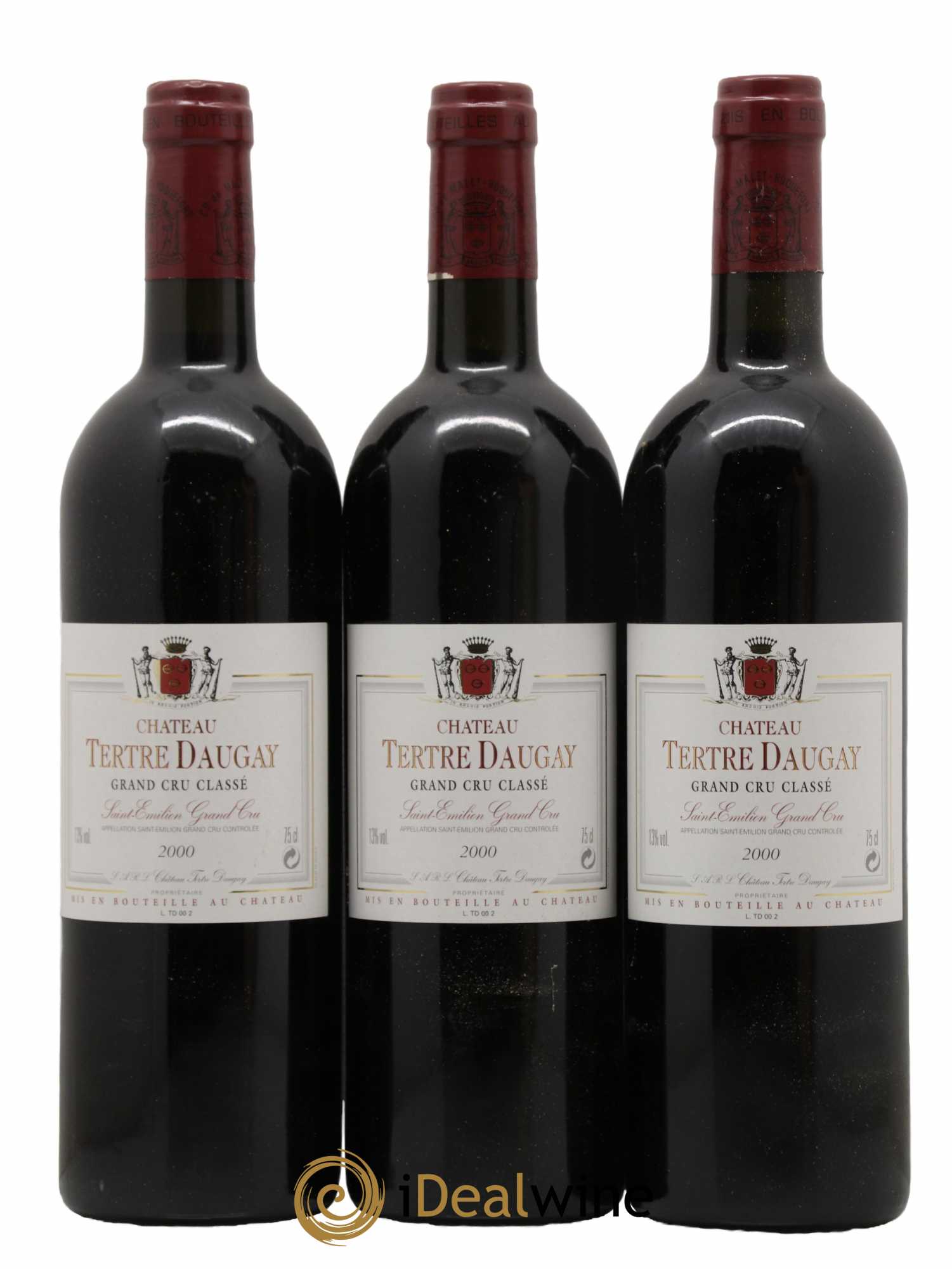 Château Tertre Daugay Grand Cru Classé  2000 - Lot de 12 Bouteilles