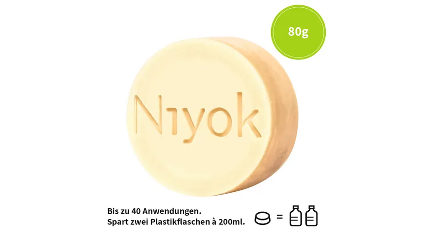 Niyok 2 in 1 feste Dusche & Pflege Green Touch 80 g