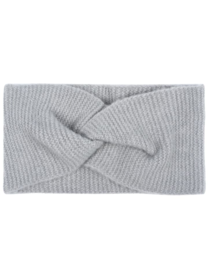styleBREAKER Feinstrick Stirnband in Grau günstig kaufen onesize