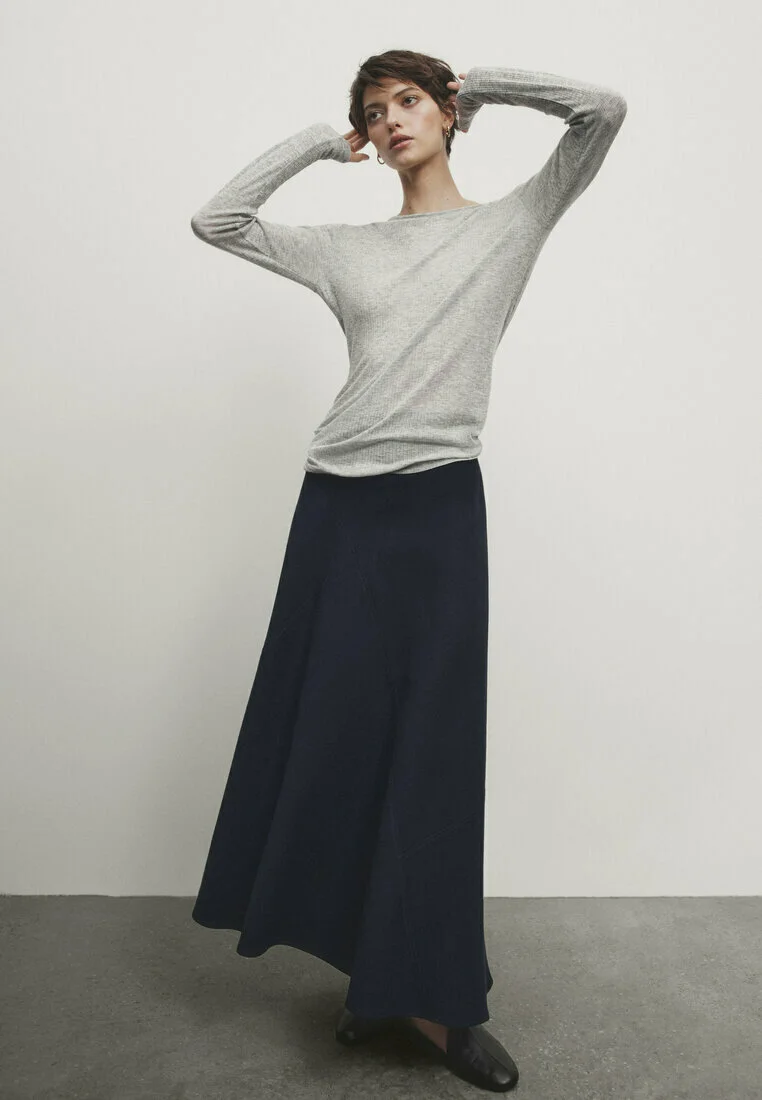Massimo Dutti CON DETALLE DE ABERTURA - Falda Larga