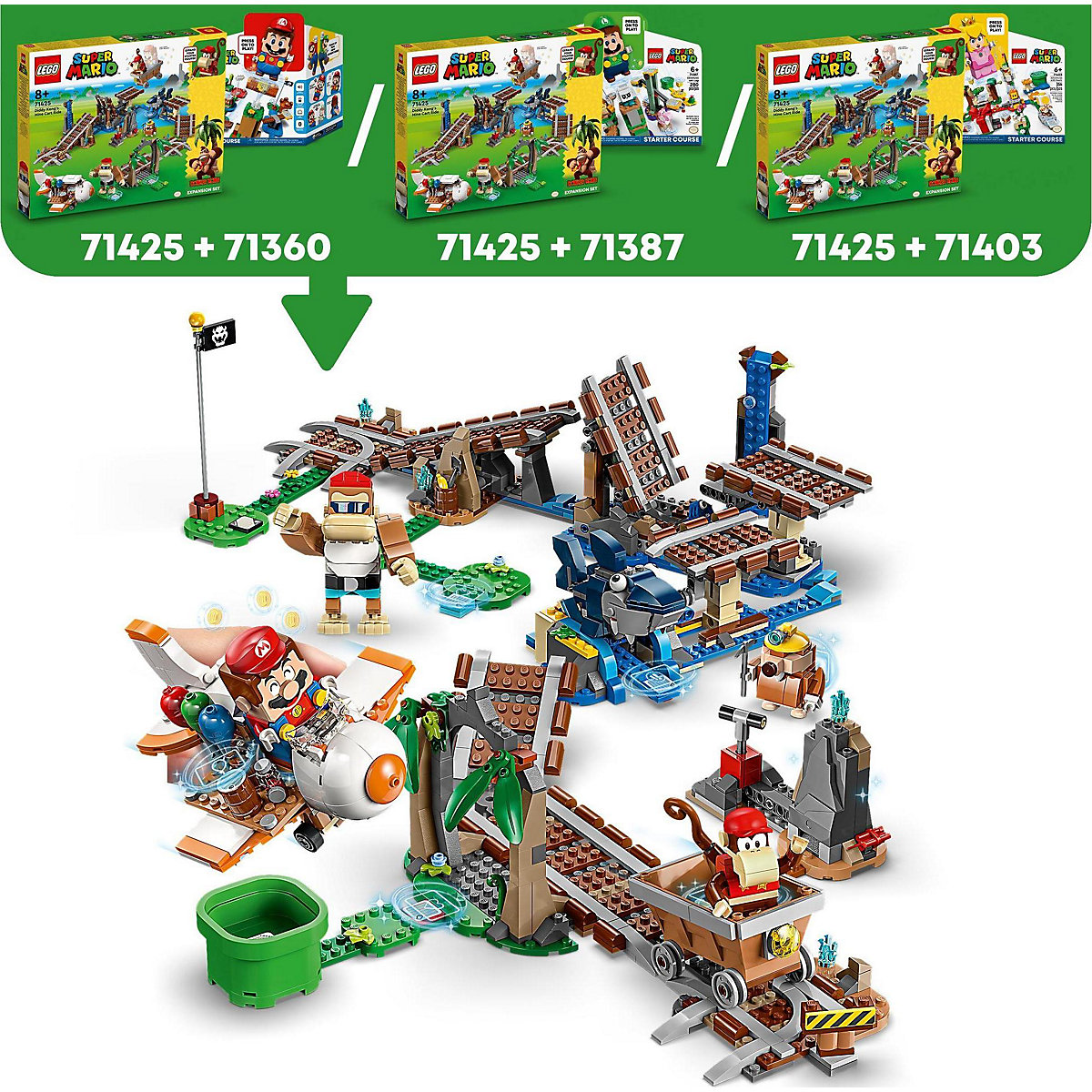 LEGO® Super Mario 71425 Diddy Kongs Lorenritt – Erweiterungsset