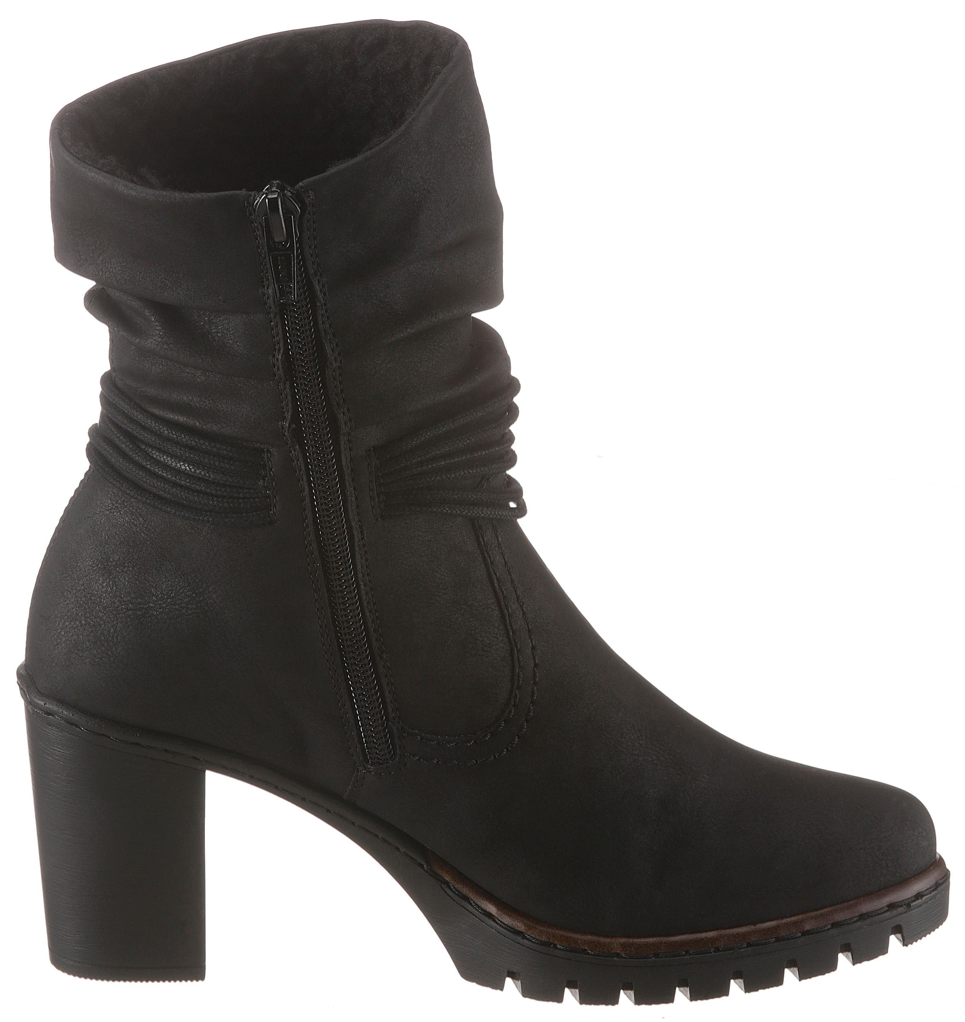 Rieker Winterstiefelette mit gerafftem Schaft