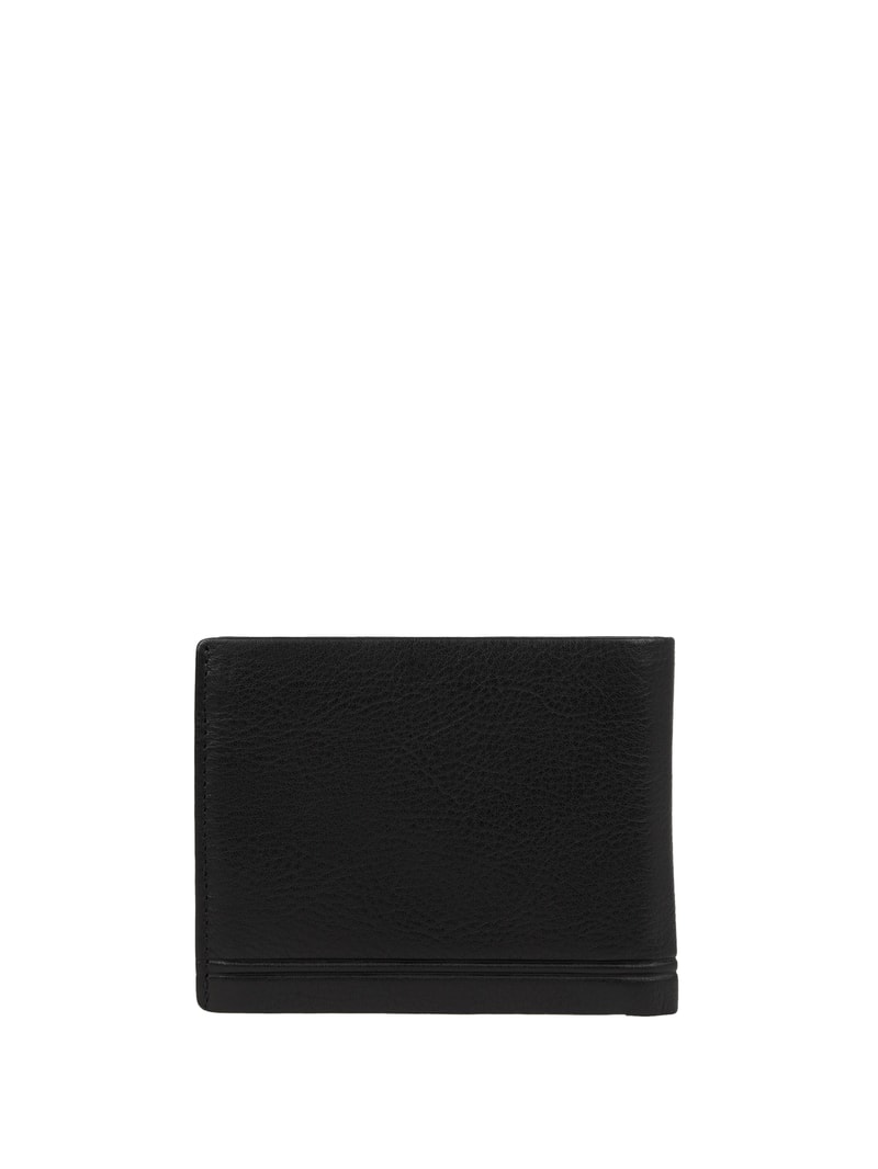 Portemonnaie aus Leder Modell 'Simpla' - RFID-blocking in schwarz