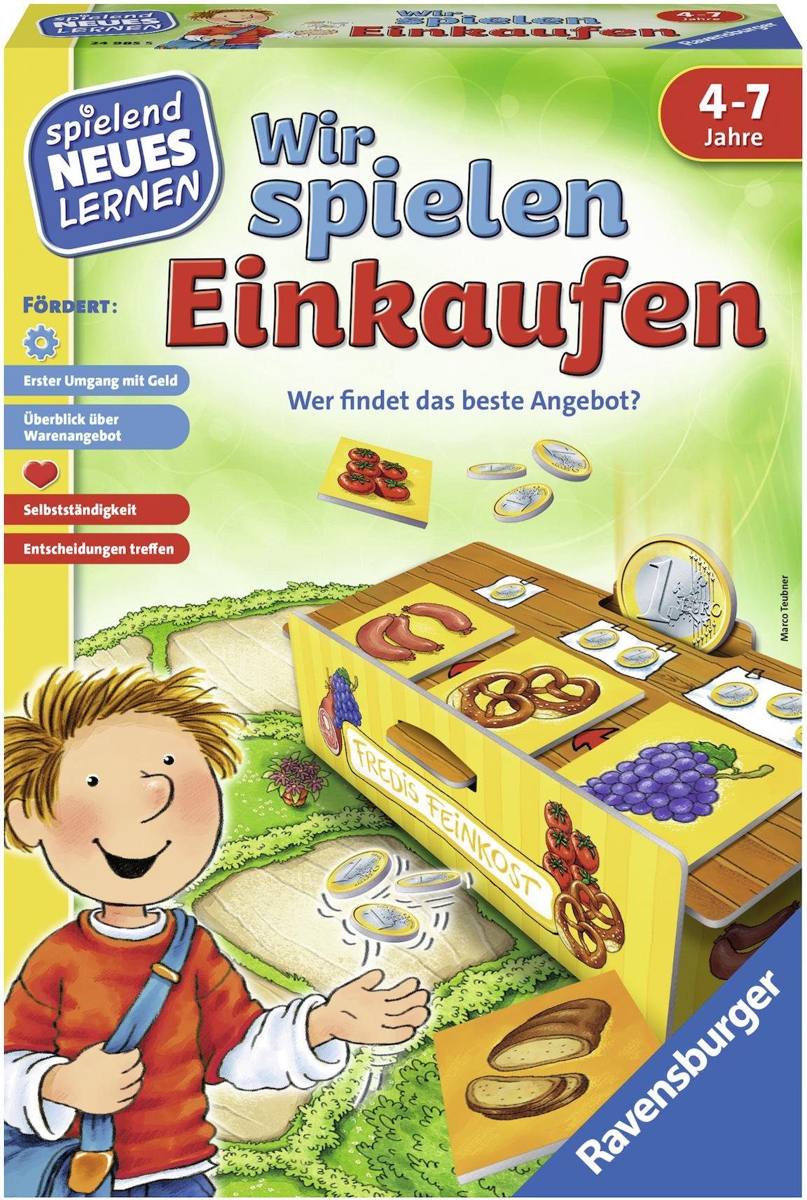 Ravensburger Spiel, Wir spielen Einkaufen, Made in Europe, FSC® - schützt Wald - weltweit