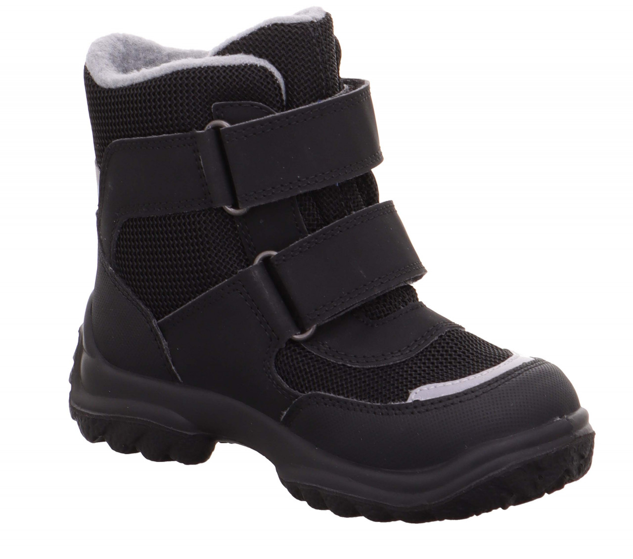 SNOWCAT - Schwarz/Grau Boots mit Klettverschluss