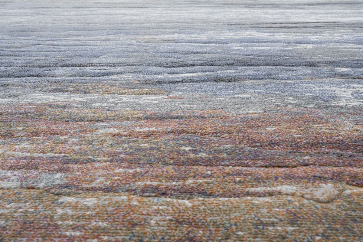 Webteppich Exellenza Grau-Grün-Mehrfarbig 80 x 150 cm