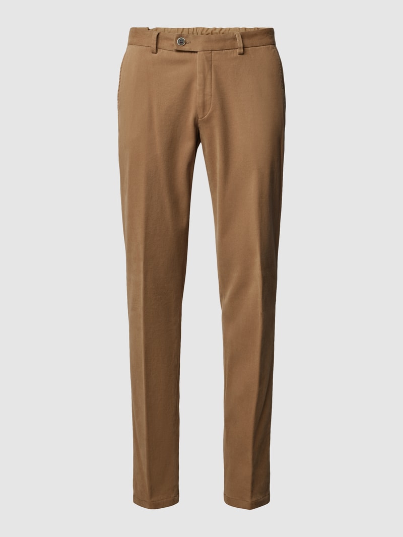 Hose mit Eingrifftaschen Modell 'Trento' in beige