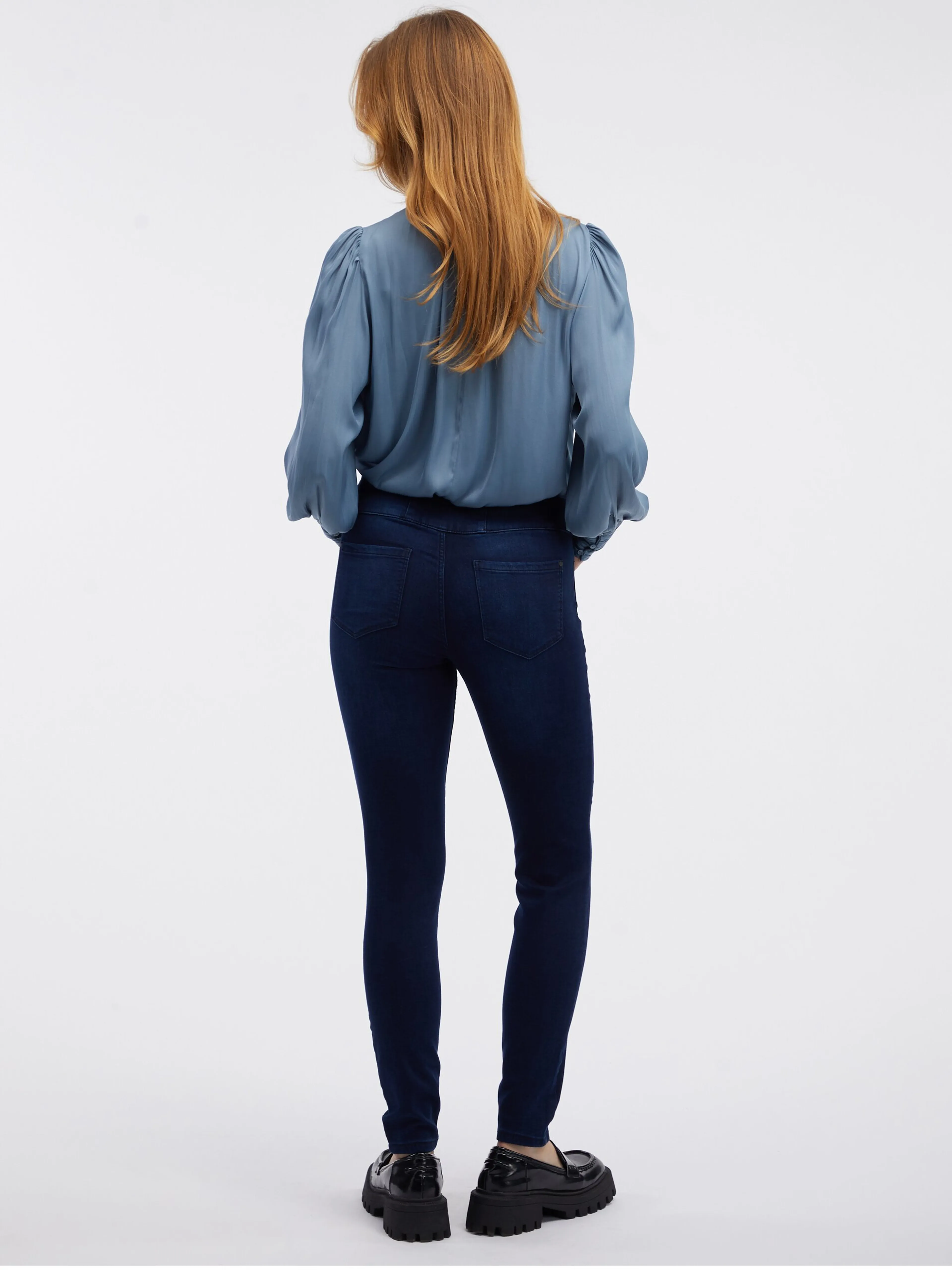 Dunkelblaue Damen Skinny Fit Jeans ORSAY