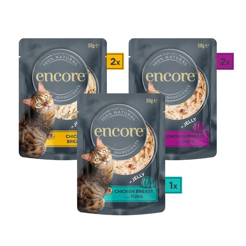 Encore Cat Jelly Pouch Mix 5 x 50 g zu TOP-Preisen