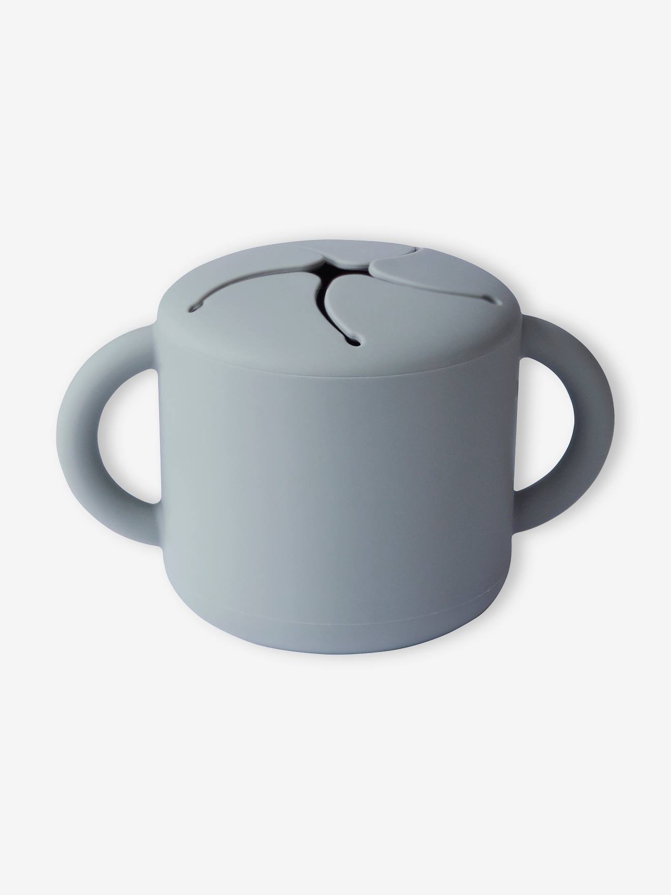 Tasse à goûter MUSHIE en silicone beige