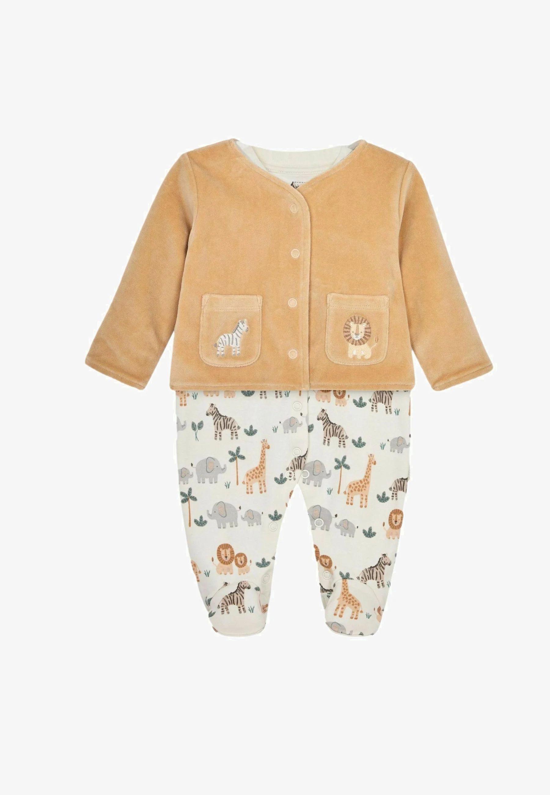 JoJo Maman Bébé 2-PIECE SAFARI SET- REGULAR FIT - Camiseta de pijama