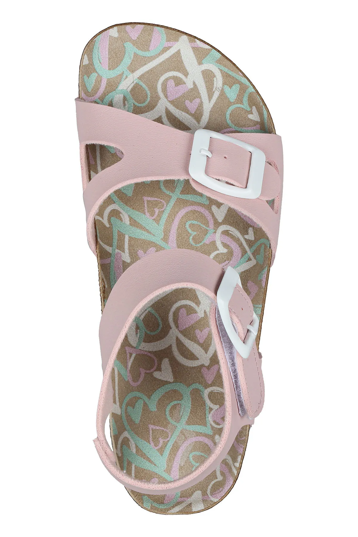 Jump  50024 Puder-Mädchensandalen mit Doppelschnalle