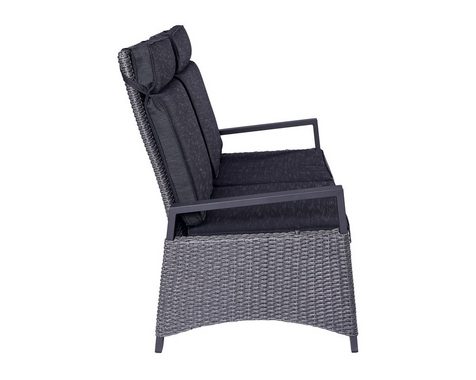 LC Garden Loungesofa LC Garden Keramo Living 2er Sofa Zweisitzer grau-mix