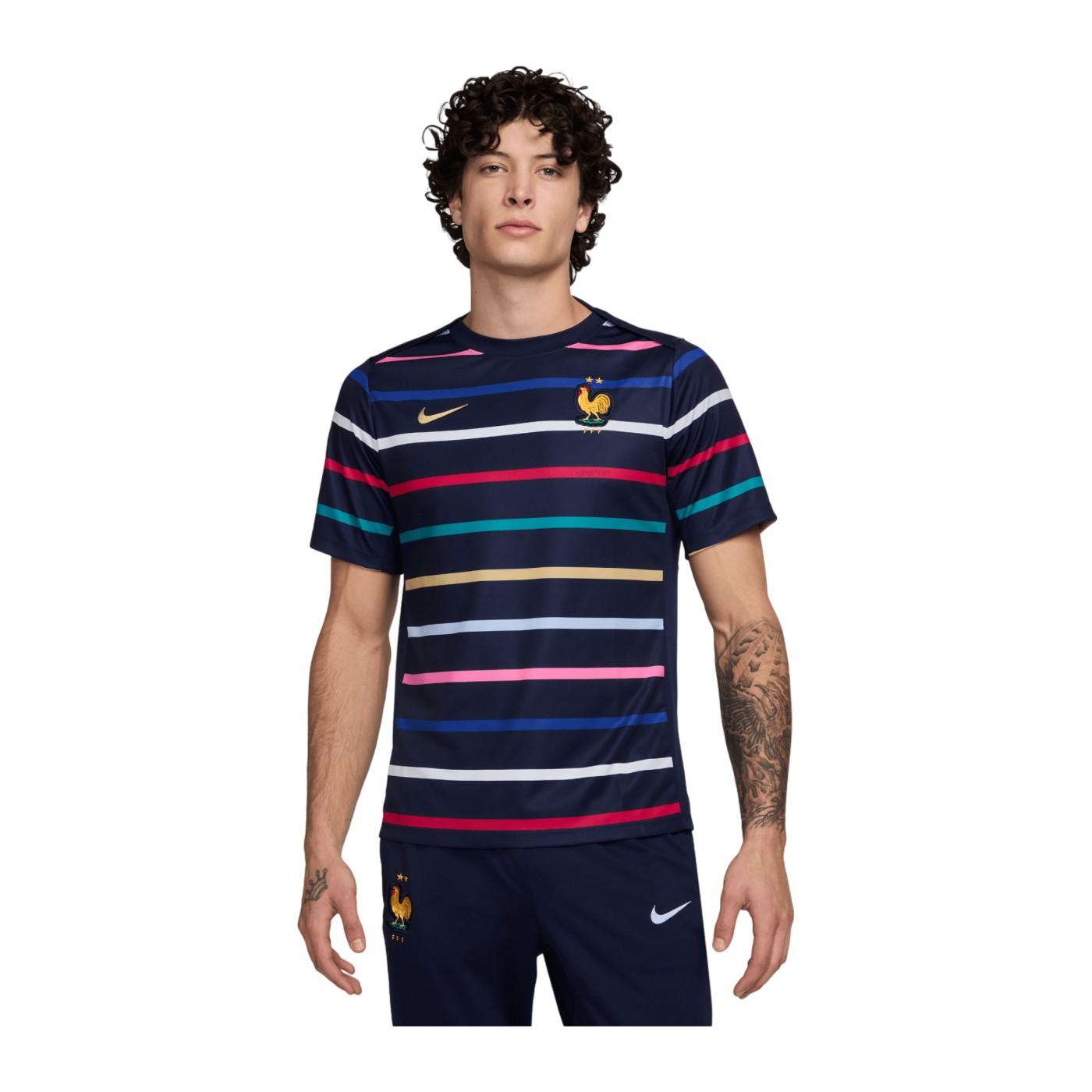 Nike Frankreich Prematch Shirt EM 2024 Blau F499