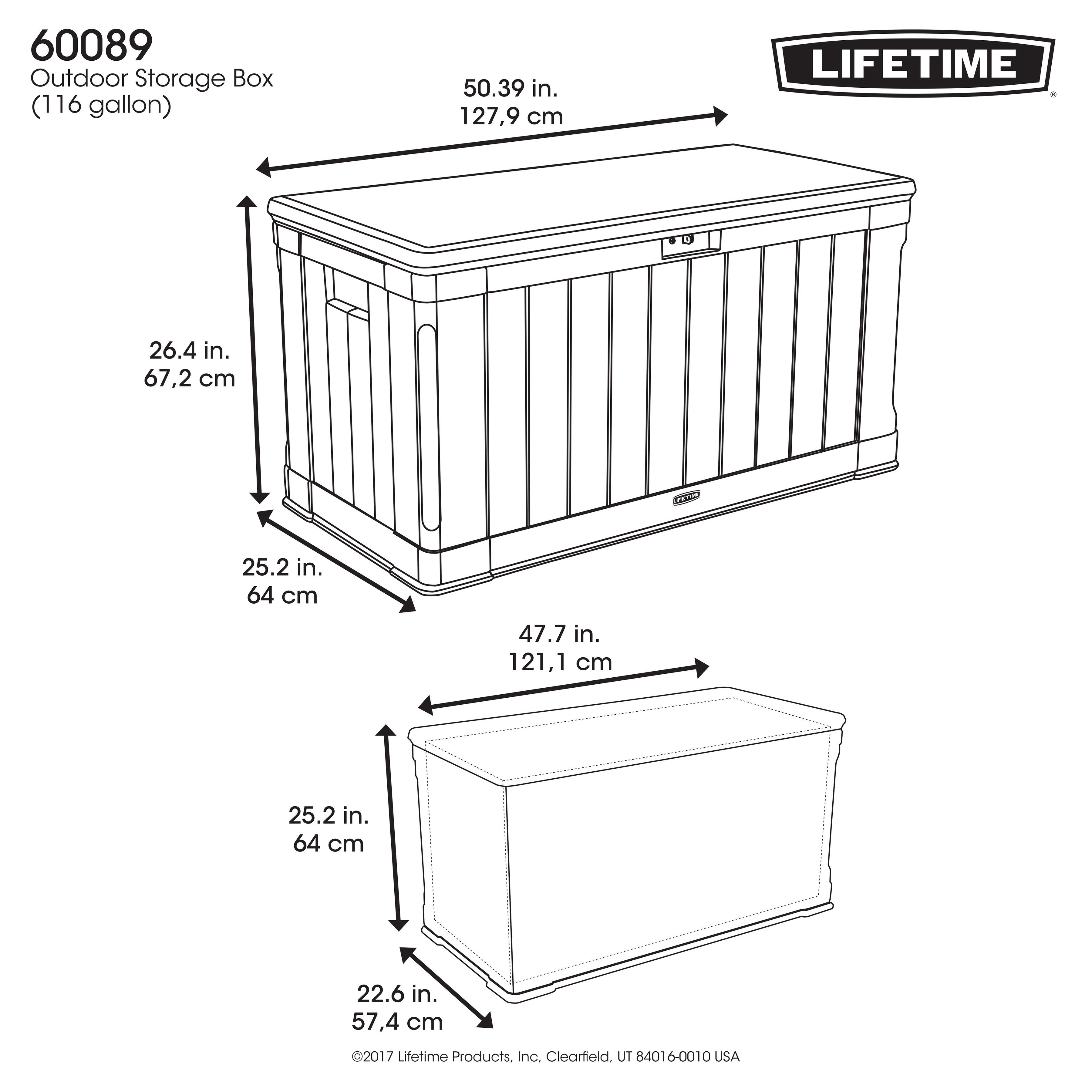 Lifetime Kissenbox Premium, 440 Liter