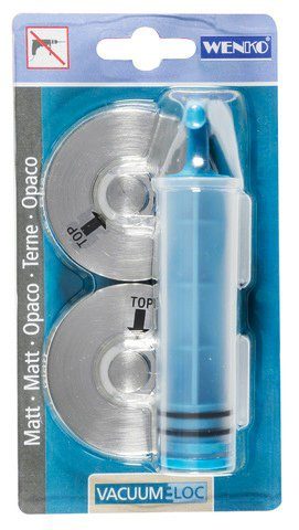 WENKO Wandhaken Vacuum-Loc®, (Set, 2-St), Kunststoff, Befestigen ohne Bohren