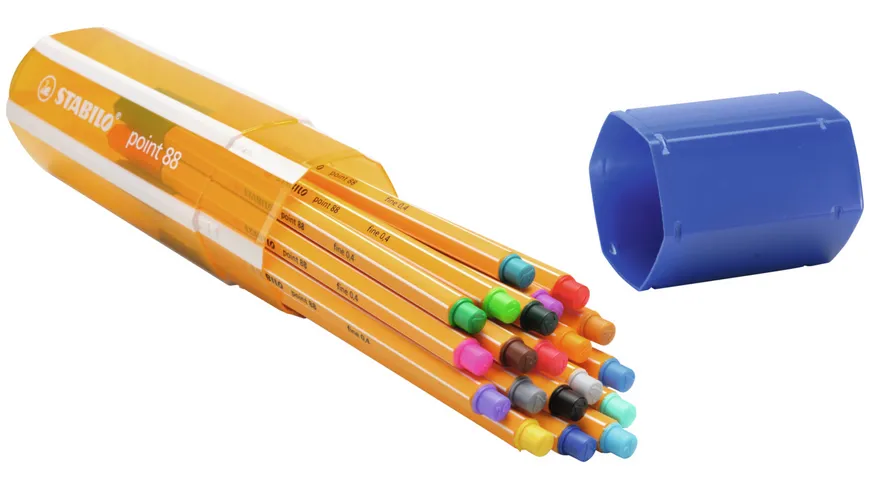 STABILO® Fineliner - STABILO point 88 - 20er Big point Box zufällig in einer der 3 Farben  - mit 20 verschiedenen Farben sortiert