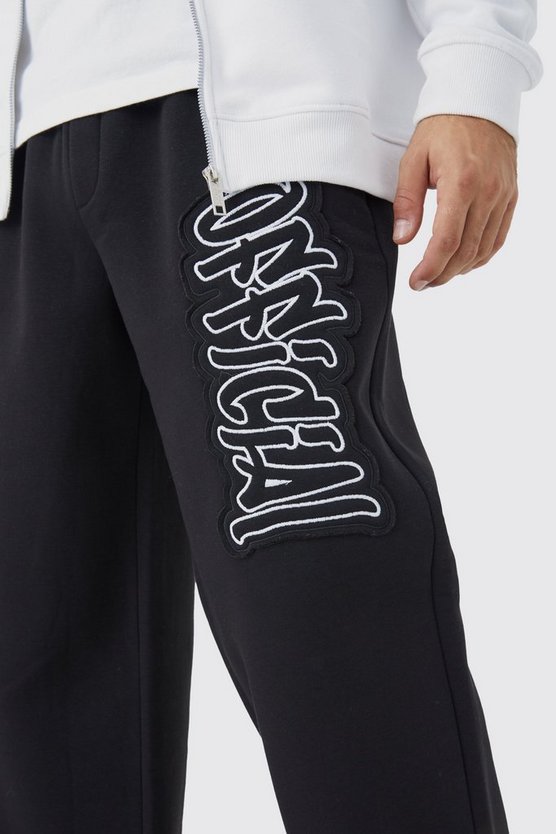 Weite Jogginghose mit Official Applikation