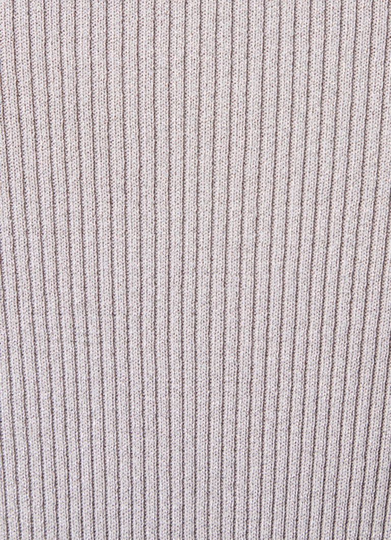 Abito lungo Lollipop di Fabienne Chapot in maglia a coste con lurex e spacco