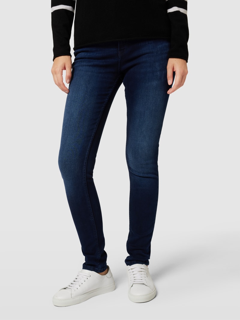 Jeans im 5-Pocket-Design Modell 'CELIA' in dunkelblau