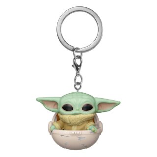 Star Wars The Mandalorian Pocket POP! Vinyl Schlüsselanhänger 4 cm The Child/Hover Pram