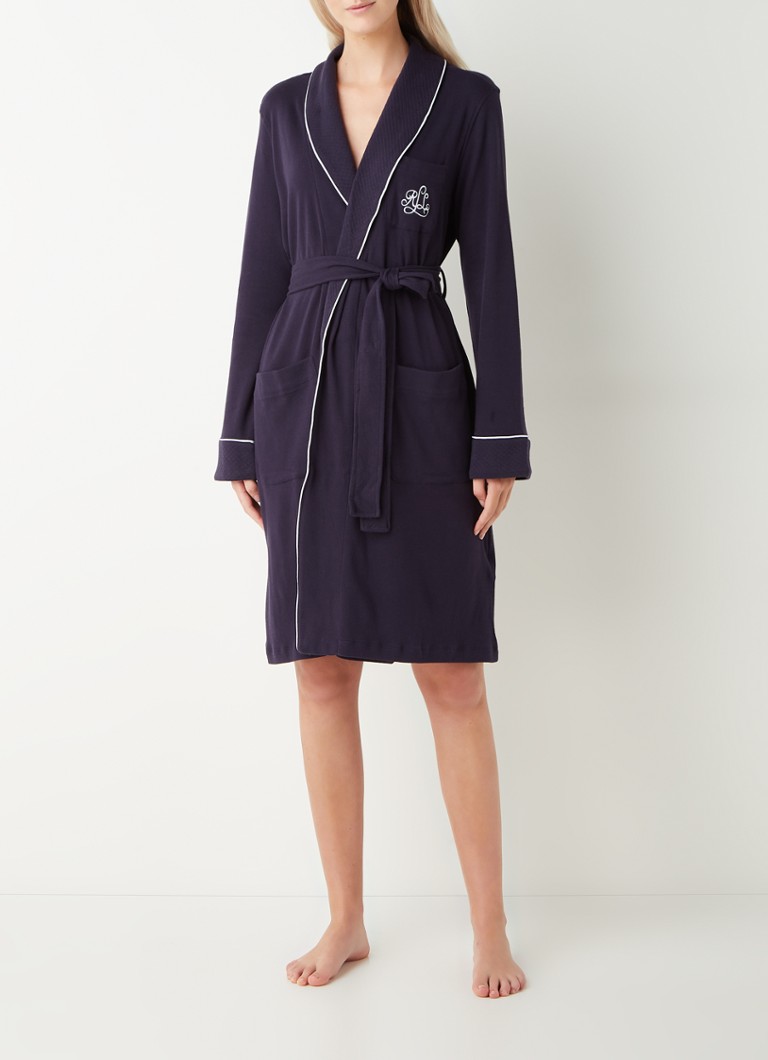 Accappatoio Ralph Lauren in cotone con tasche laterali