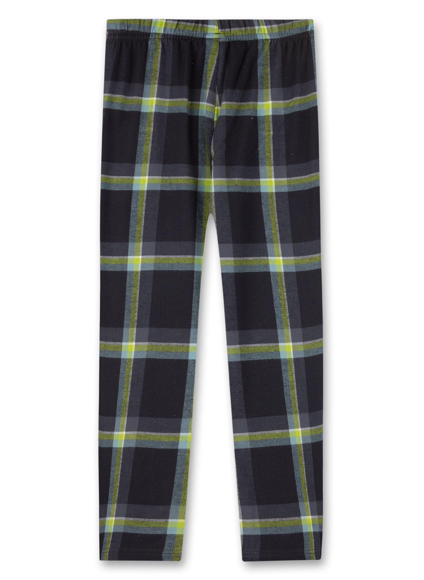 Jungen-Pyjamahose Dunkelgrau kariert