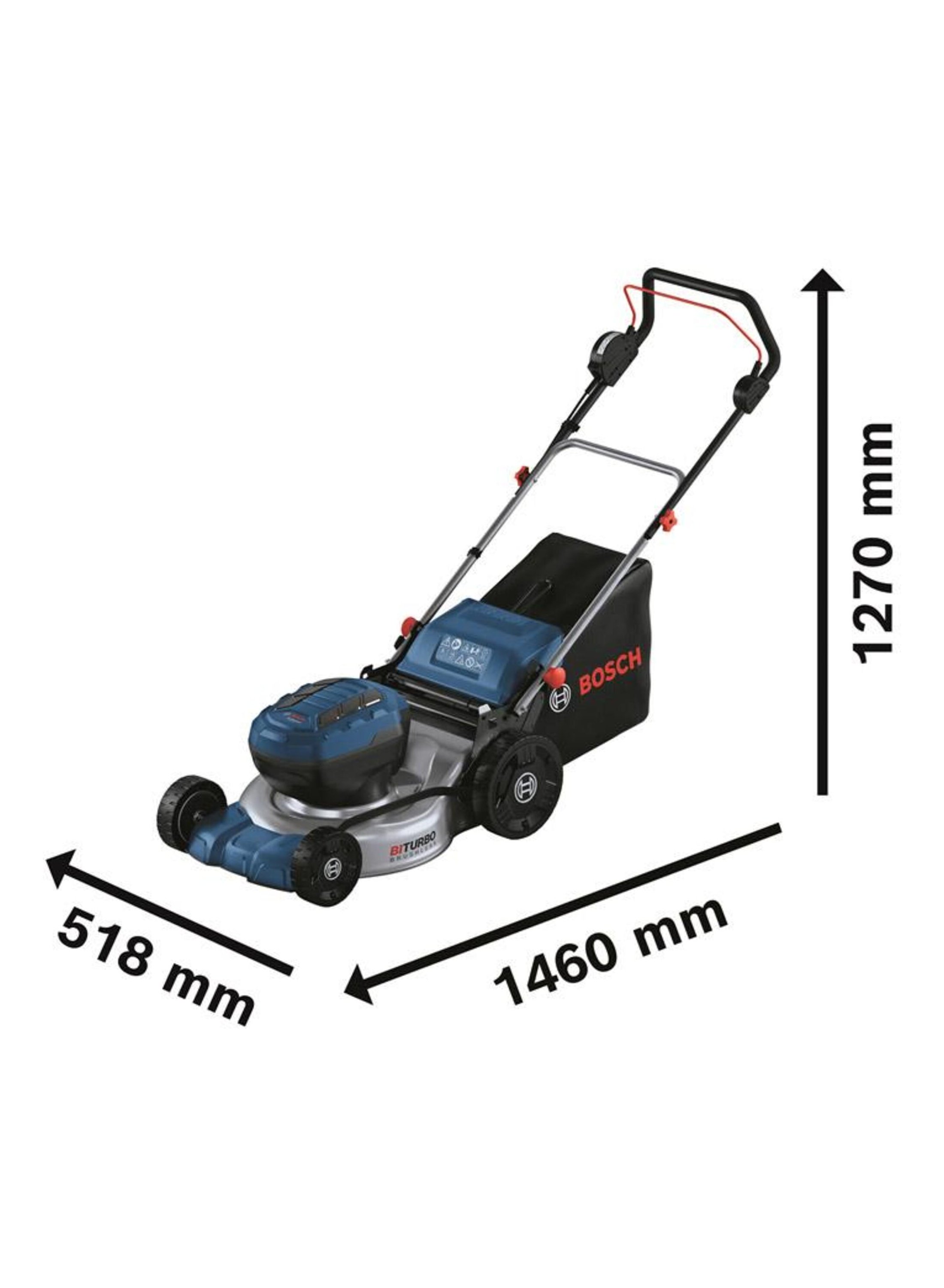 Bosch Blue 06008C8000 GRA 18V2-46 akkuruohonleikkuri 18 V ilman akkuja ja laturia