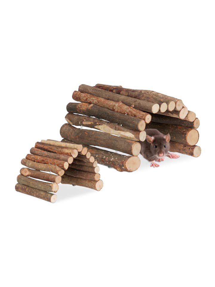 relaxdays 2 x Nagerbrücke in Natur günstig kaufen onesize