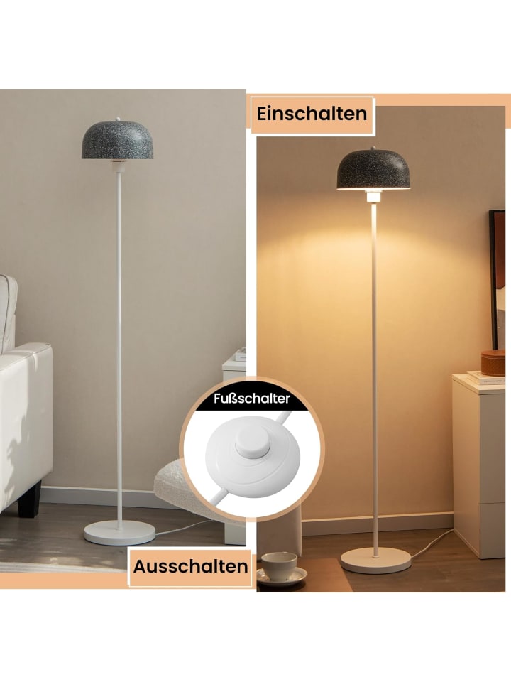 COSTWAY 146cm Stehlampe in Grau günstig kaufen 26 cm