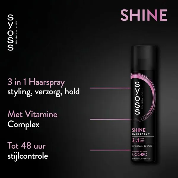 Syoss Hold 4 Shine Haarspray 300ml