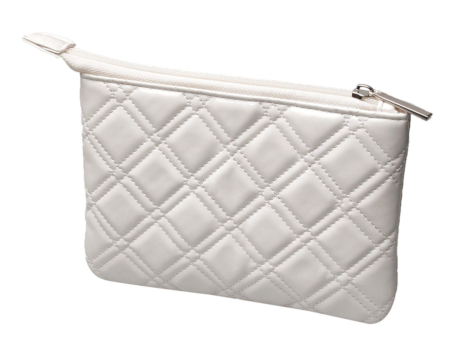 Koskaderm Kosmetikkoffer Schminktasche, weiß Glänzend, 17,5 x 12,5 cm Kosmetiktasche Kosmetex