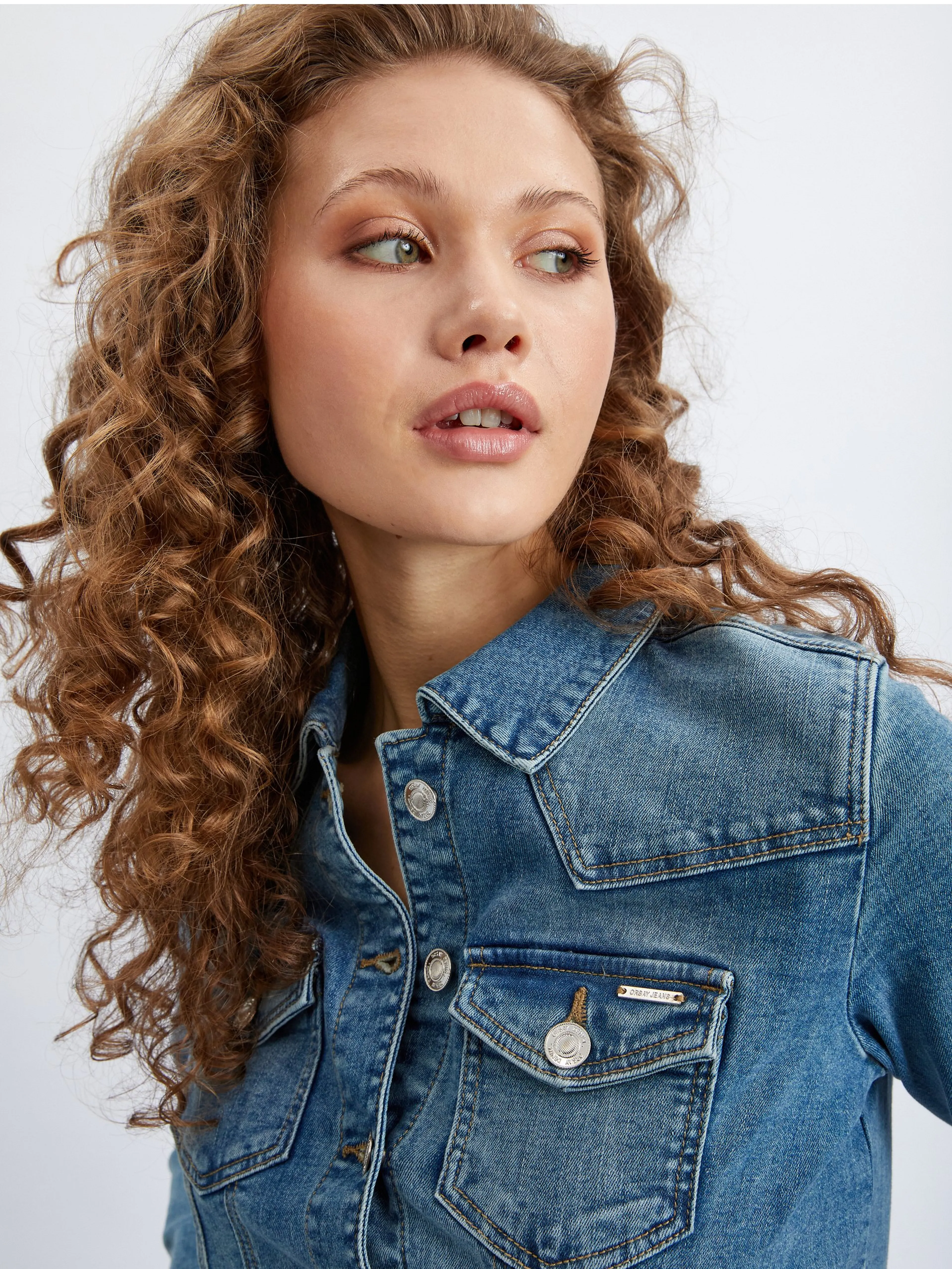 Blaue Damen-Jeansjacke ORSAY