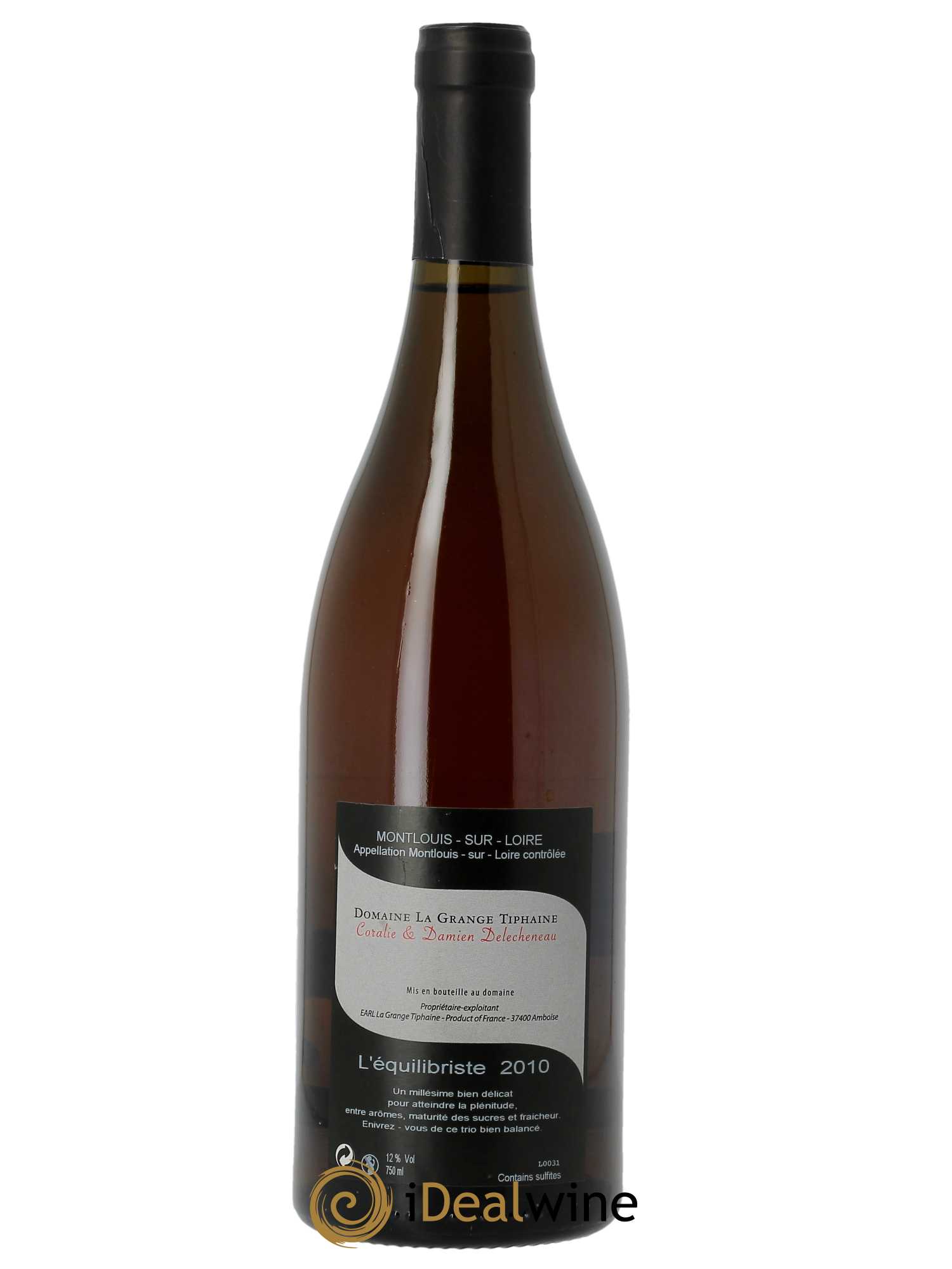 Montlouis-sur-Loire L'Equilibriste La Grange Tiphaine  2010 - Lot de 1 Bouteille