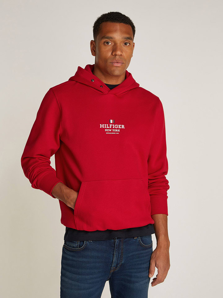 Tommy Hilfiger Hoodie in Rot günstig kaufen
