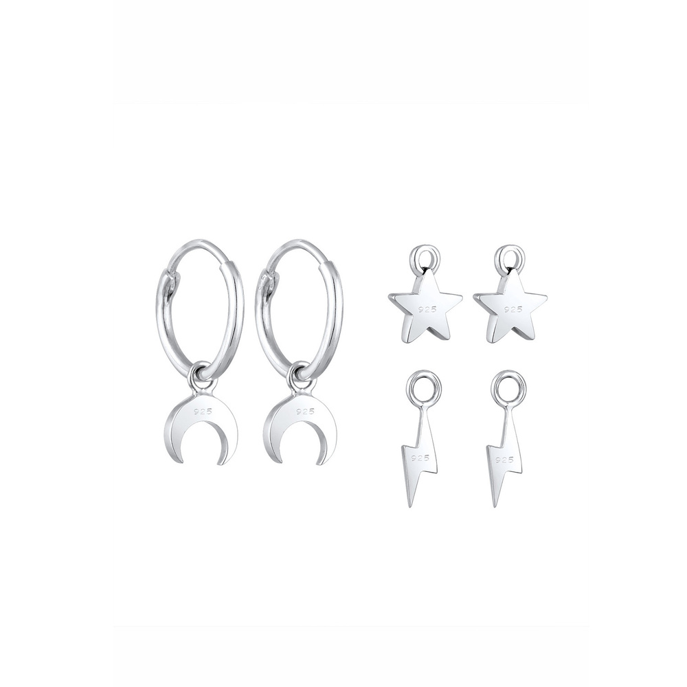 Elli Elli Boucles d'Oreilles Astro Pendentif Remplaçable Boucles d'Oreilles Femme - Ar Boucles d'oreilles
