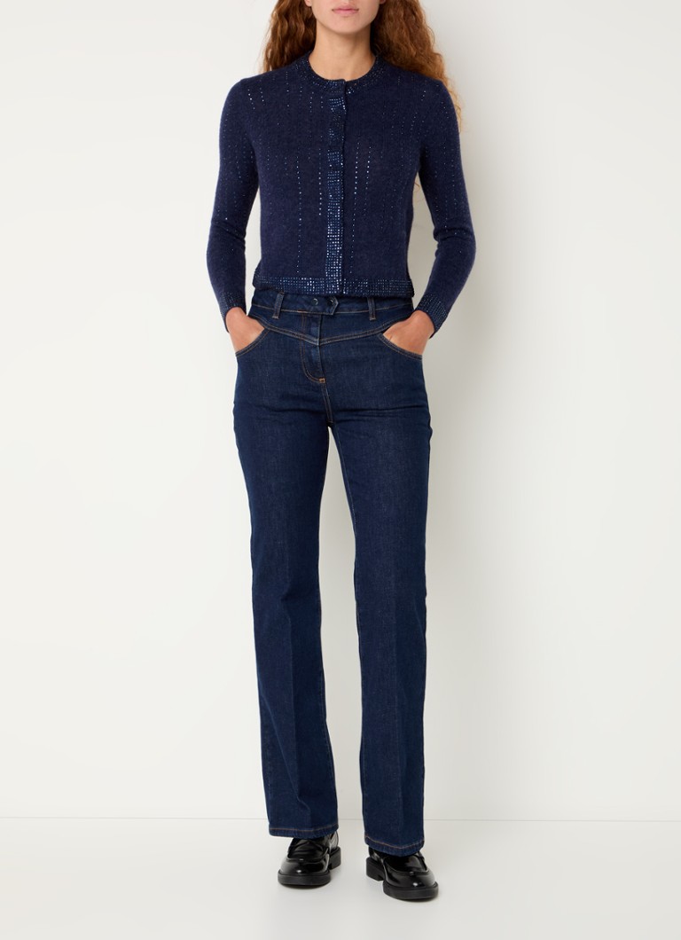 Pennyblack Ussuri coarse knitted cardigan in alpaca wool blend with rhinestones
