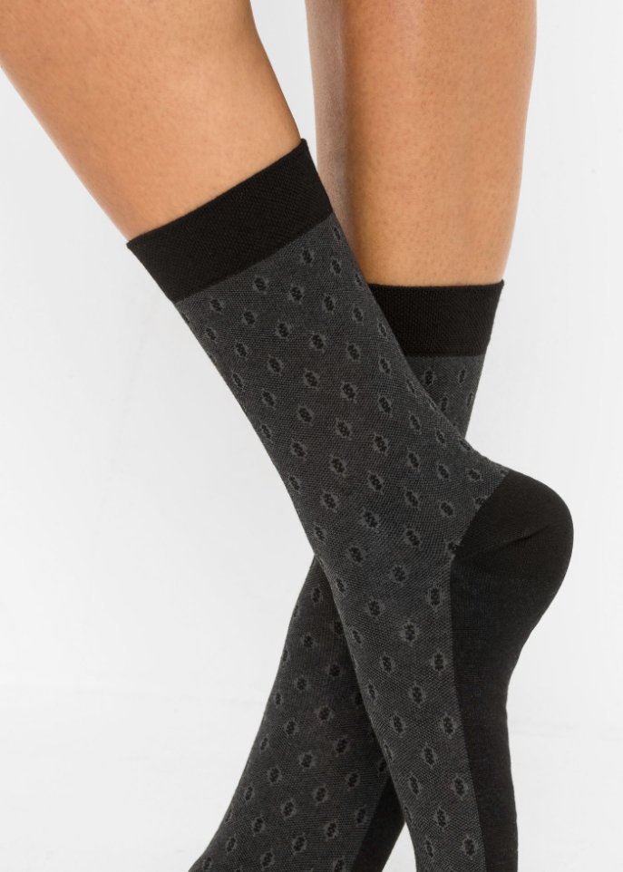 Socken mit druckfreiem Bündchen (5er Pack) mit Bio-Baumwolle