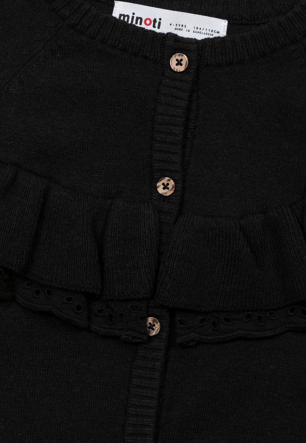 MINOTI Cardigan Gestrickte Rüschen-Strickjacke (1y-8y)
