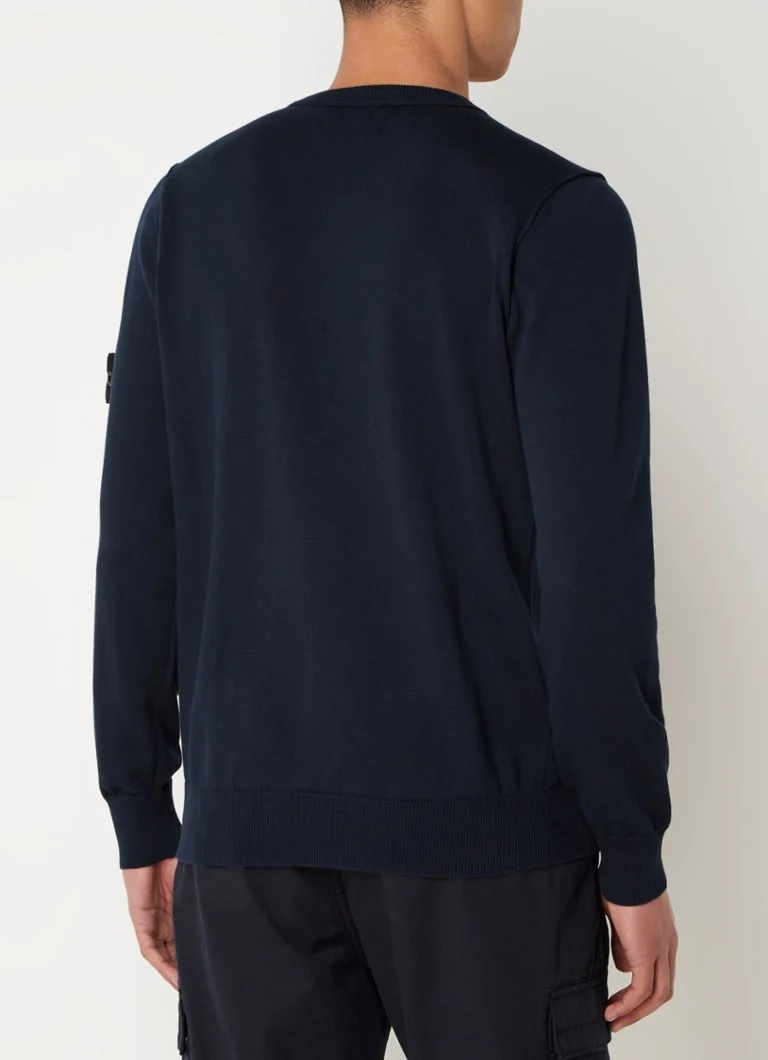 Stone Island 540B2 Fine-knit sweater with logo