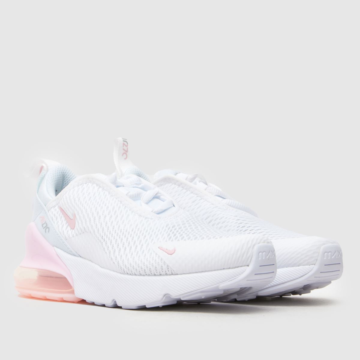 Nike vita Air Max 270 flickor junior träningsskor