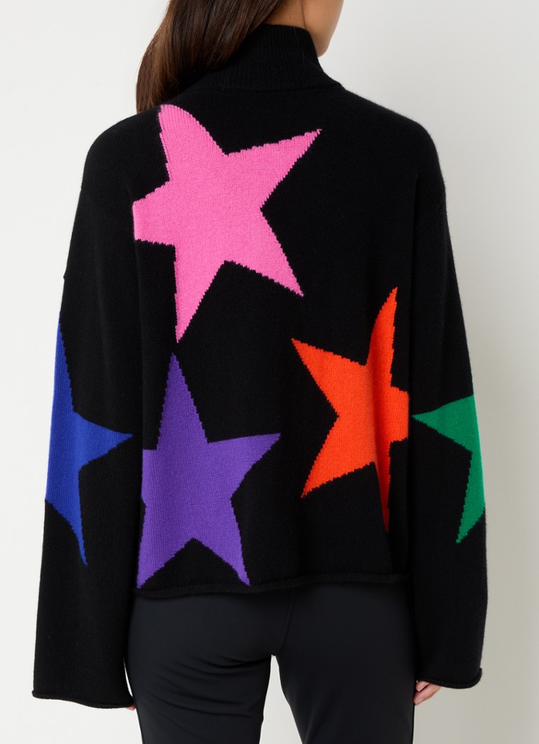 Suéter Goldbergh Calore de cashmere de malha fina com estampa.