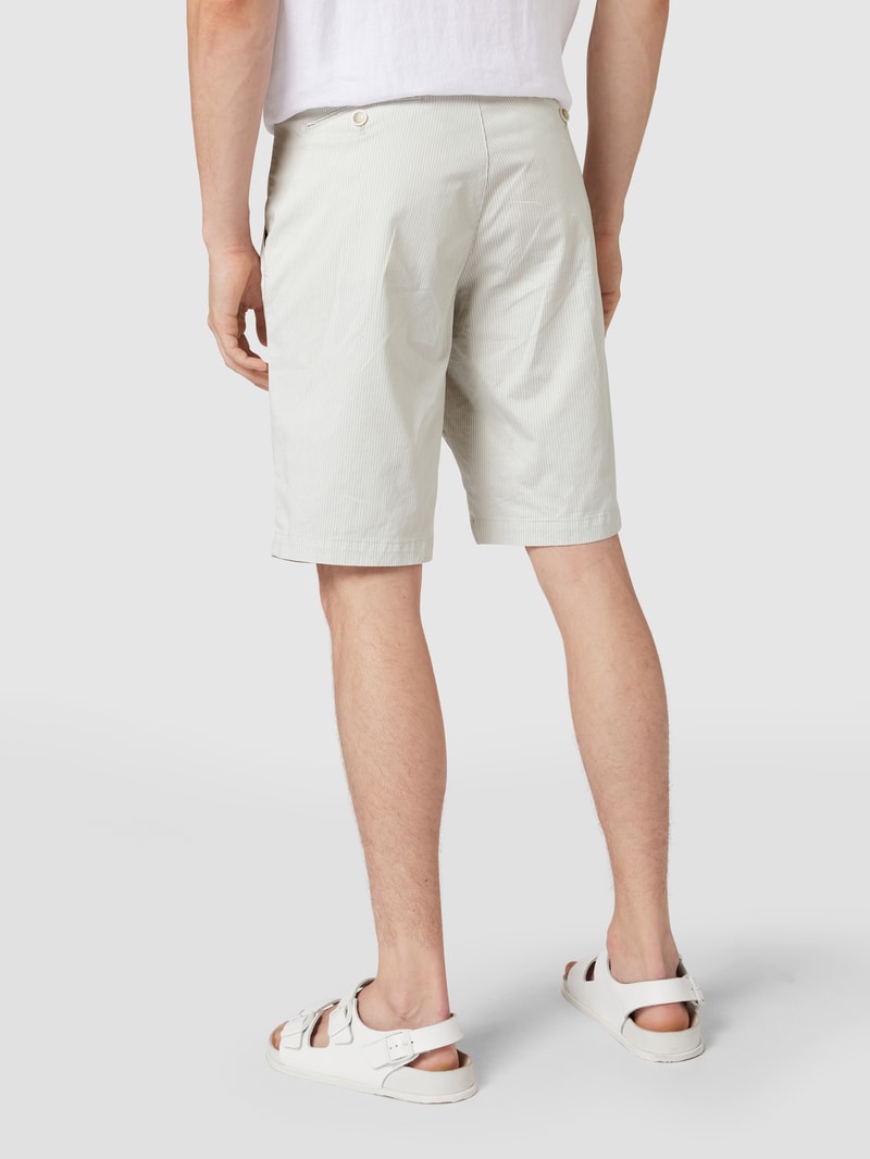 Bermudas mit Streifenmuster Modell 'BOZEN' in beige