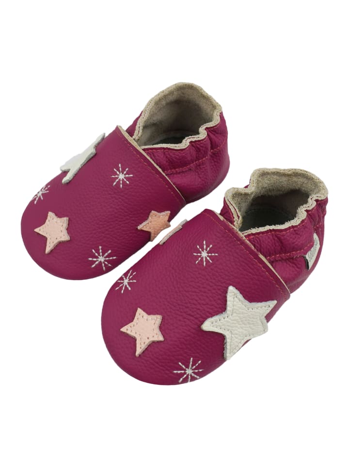Yalion Leder-Krabbelschuhe 