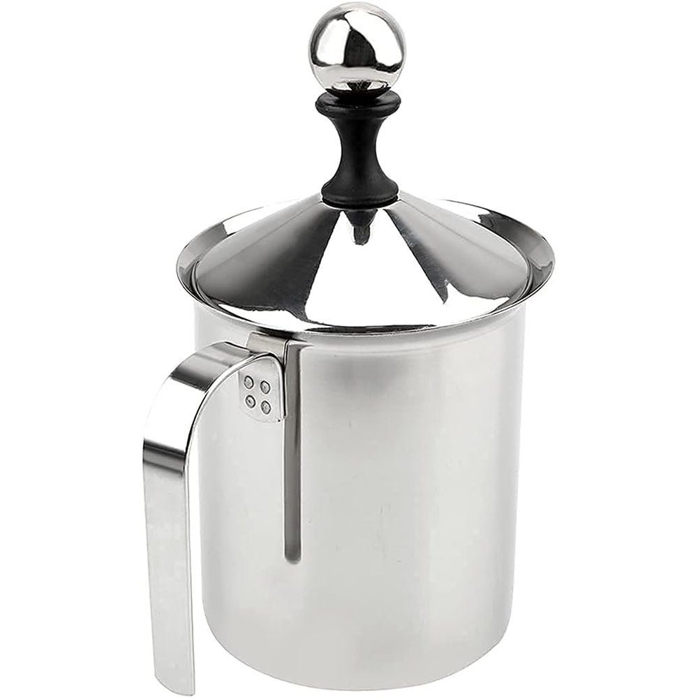 Zimtky Milchaufschäumer Milchaufschäumer Krug, 800ML Edelstahl Manueller Milchaufschäumer