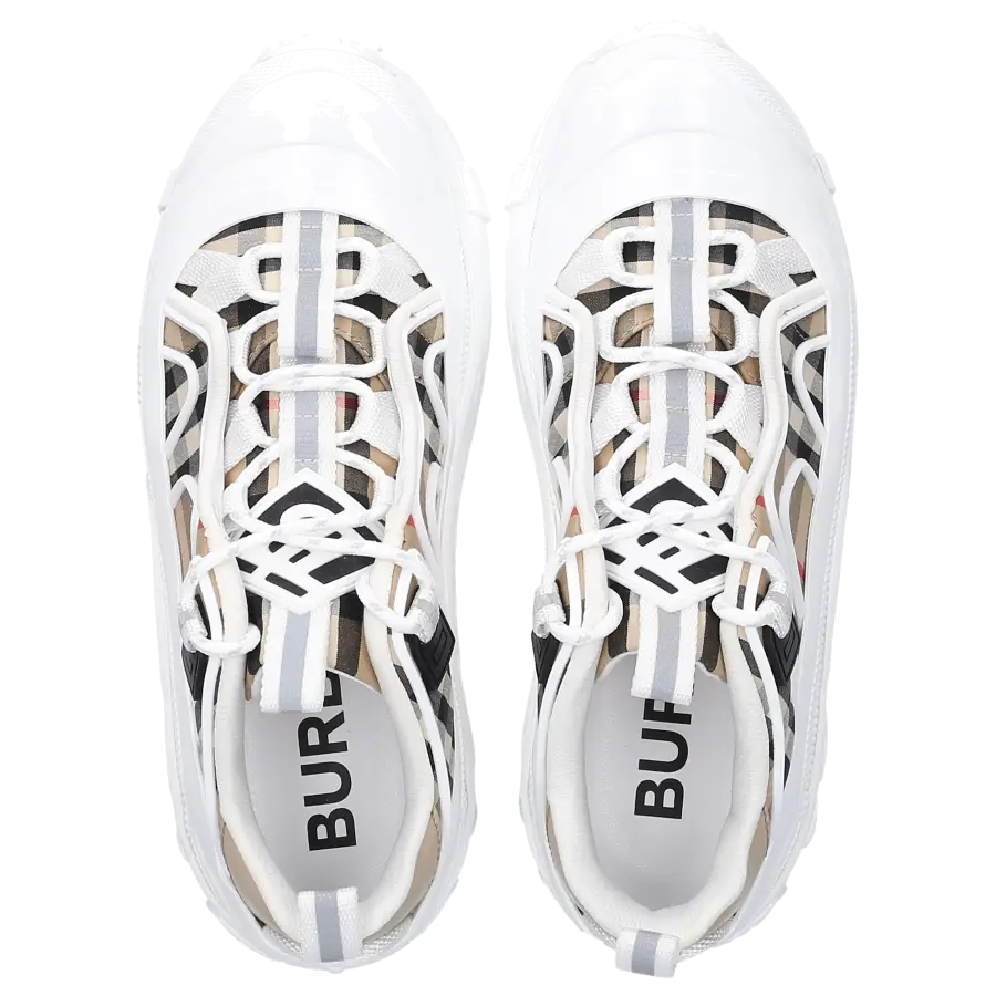 Burberry - Sneaker low ARTHUR Baumwolle - weiß