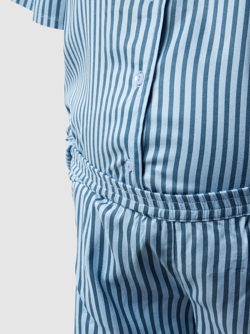 Umstands-Pyjama mit Streifenmuster Modell 'LIA' in bleu