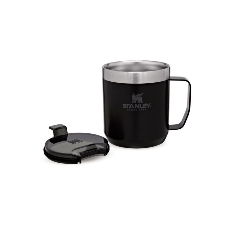 Stanley Campingbecher, Classic Legendary Camp Mug 12oz \/ 350ml Matte Black Pebble